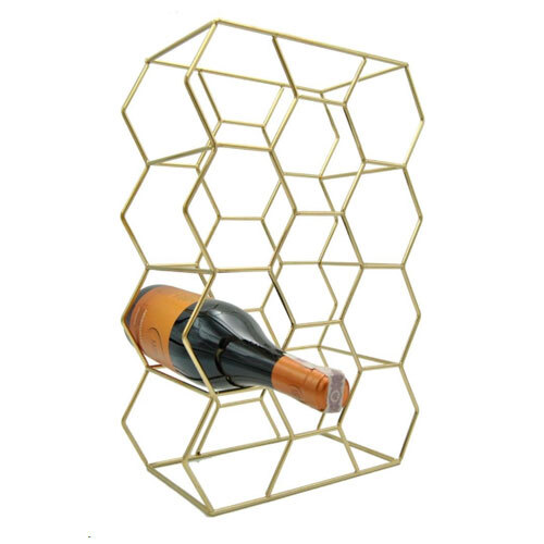 Vinreol Home Style - Metal 11 flasker | Guld