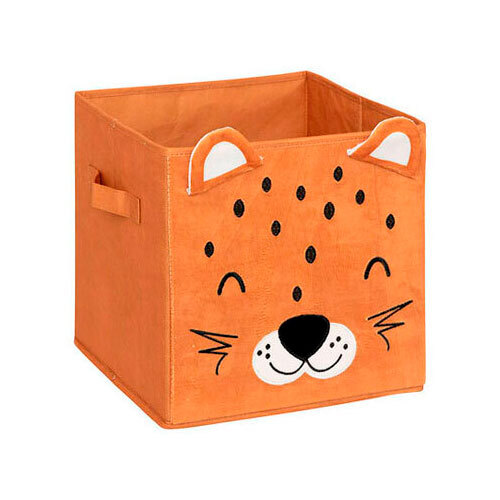 Legetøjskasse Leopard - 29 x 29 x 29 cm.