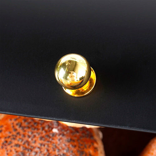 DEMO Metal brødkasse sort - 17,5 x 30 x 26,5 cm.