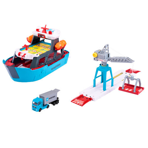 Legetøj +5 år - Maersk fragtskib med tilbehør