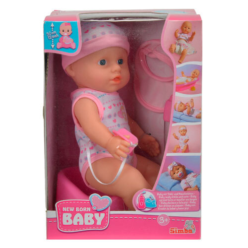 New Born Baby dukke med tilbehør - 30 cm.