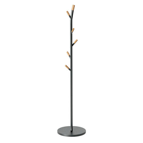 DEMO Stumtjener i metal og træ - 175,5 cm. | Sort