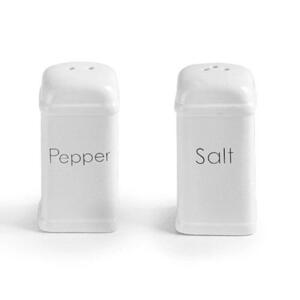 Vintage salt- og pebersæt | Hvid