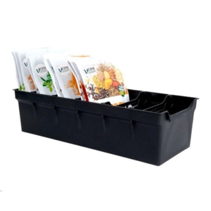 Krydderi organizer - Sort 8 x 13 x 30 cm.