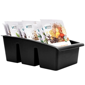 Krydderi organizer - Sort 9 x 15 x 25 cm.