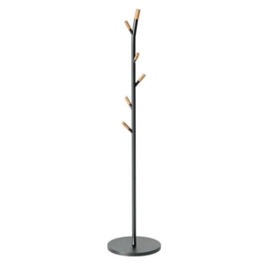 DEMO Stumtjener i metal og træ - 175,5 cm. | Sort